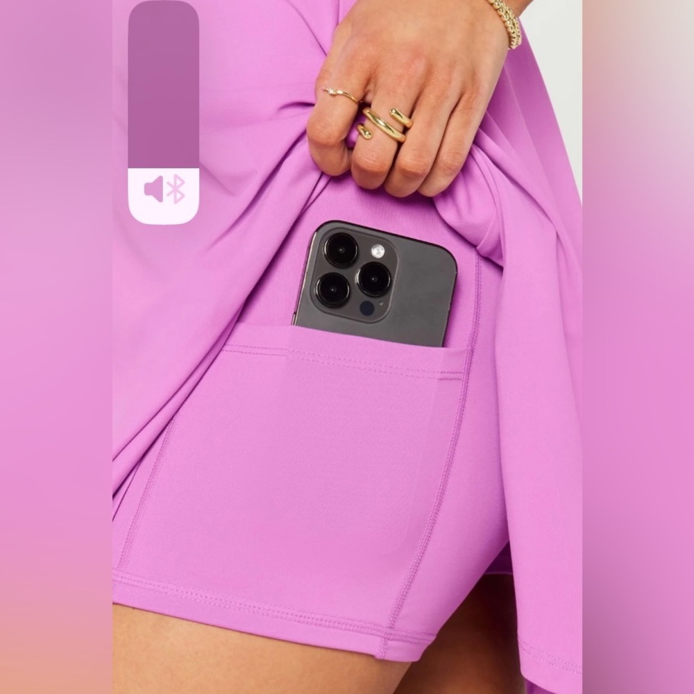 NWT Fabletics Boost Performance Dress Classic Mini in Orchid - S - Picture 3 of 4